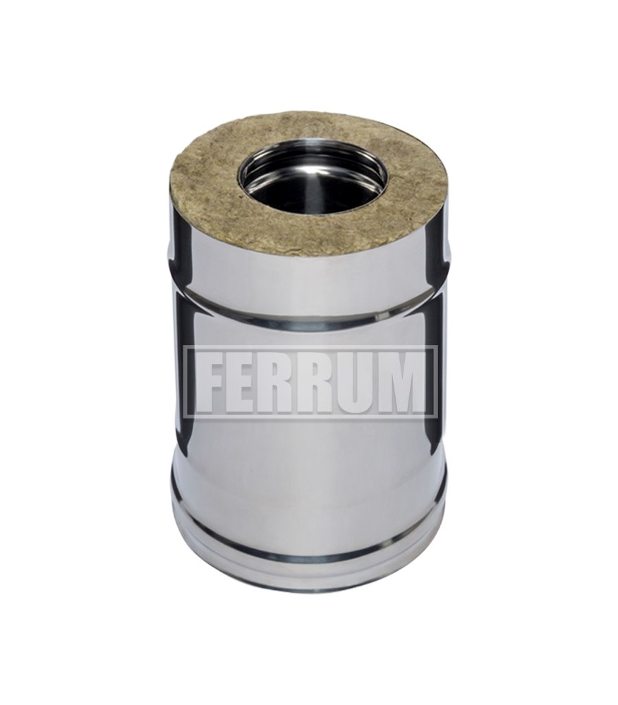 Сэндвич-труба Ferrum 0,5м (430/0,5мм + нерж.) Ф115х200 купить за 2 112 руб.