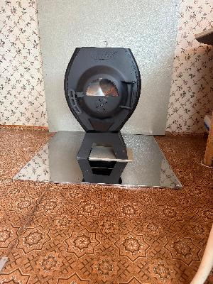 Монтаж печи длительного горения Булик 100 С в пристройке дома купить за 