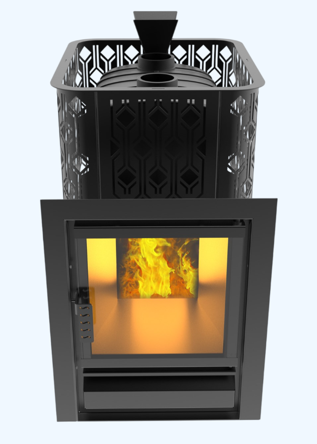 Печь для бани Black stove Verona 26 Закрытая каменка из нержавеющей стали купить за 84 800 руб.
