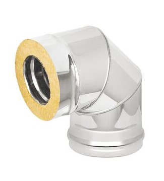 Сэндвич-колено Оц+Нерж (AISI 430/0,8мм) 90° д.120х200 купить за 2 407 руб.