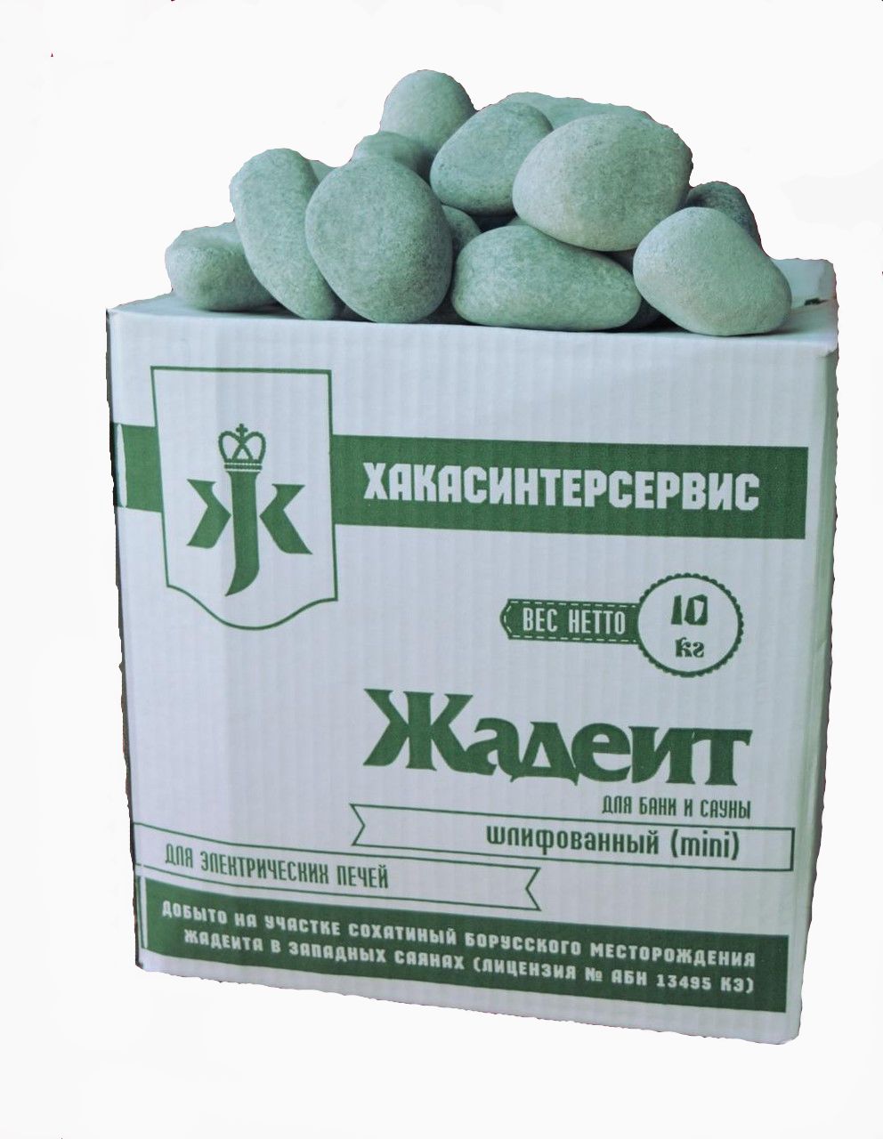 Камень для бани Жадеит шлифованный мини 10 кг купить за 2 000 руб.